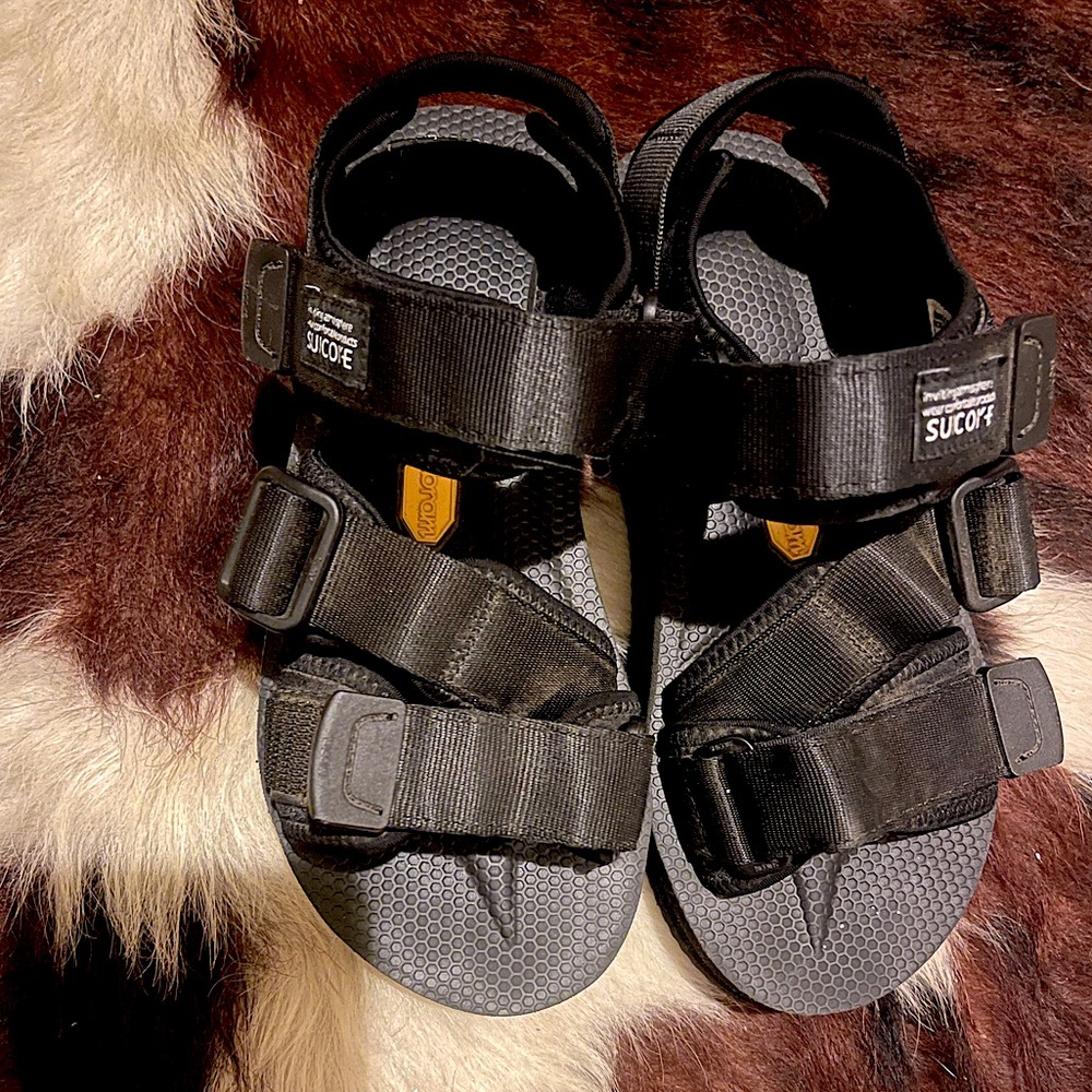 SUICOKE Black Kisee-VPO Sandals